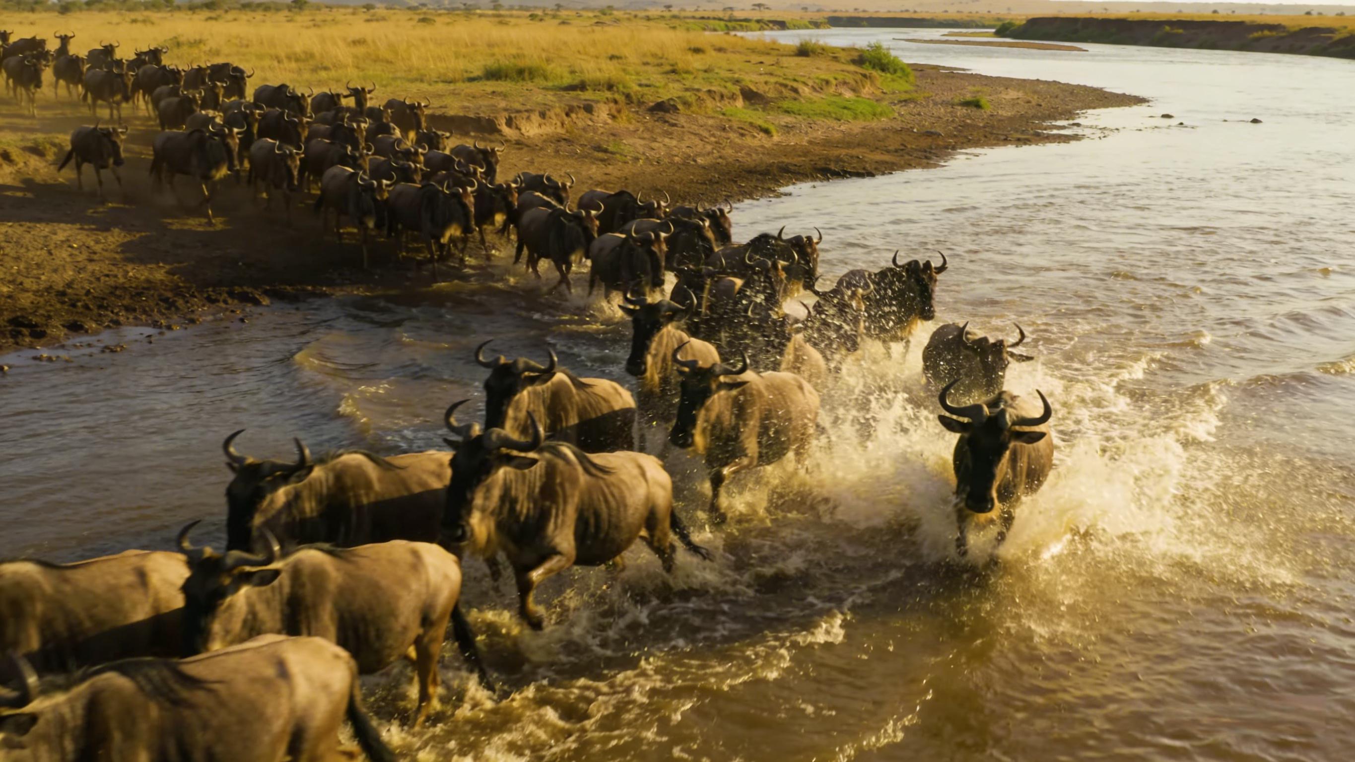The Great Migration of the Masai Mara - An Epic of Life for Millions of Wildebeest